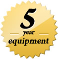 5 Years Equipment and Controls